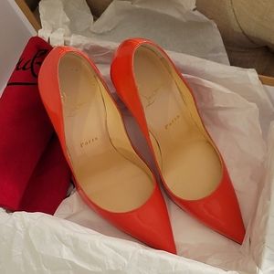 Christian Louboutin Poppy Orange Heels